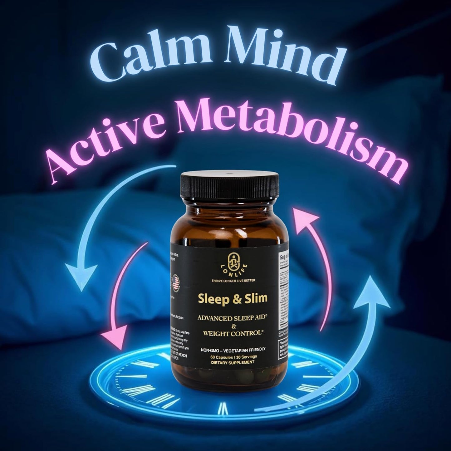 Sleep and Slim - Night Time Fat Burner with Melatonin