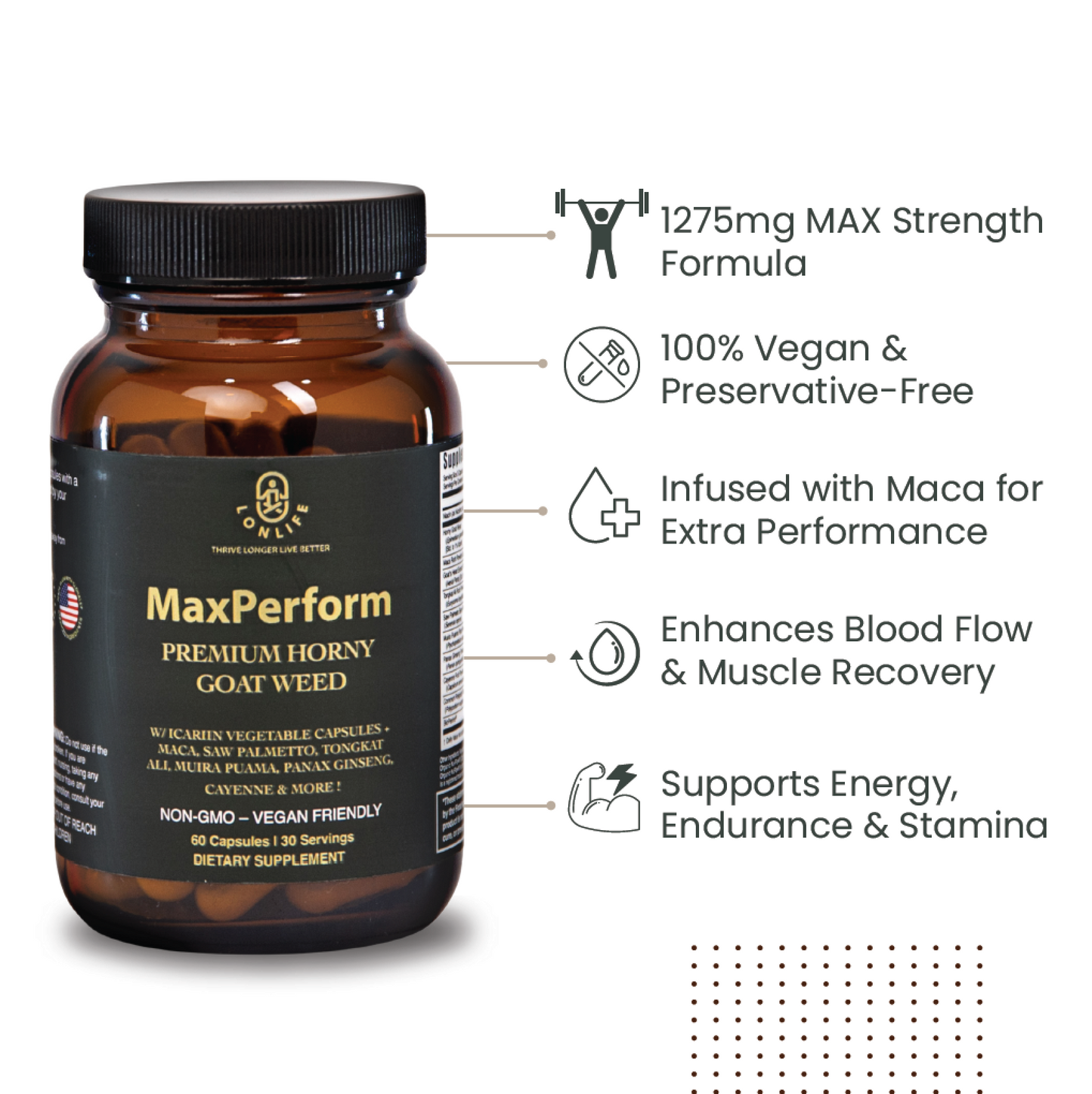 MaxPerform-Maca Root & Horny Goat Weed Supplement