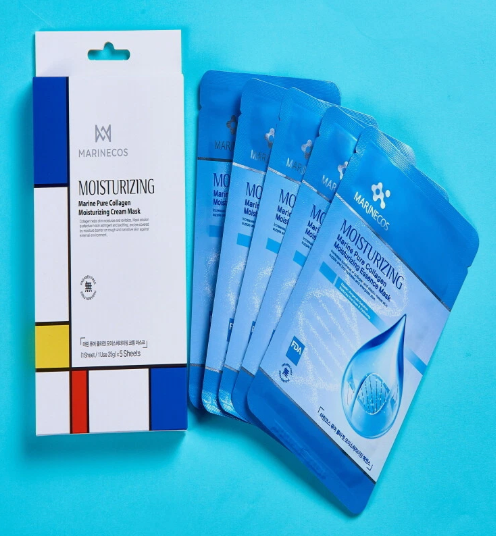 Marine Pure Collagen Moisturizing Essence Mask 5packs