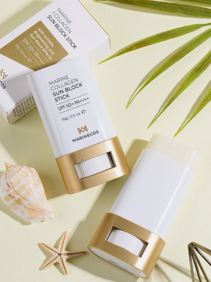 Marine Collagen Sun Block Stick SPF50+ PA++++ 15g Plant-Based