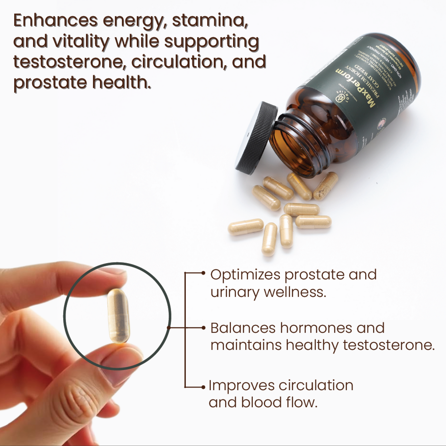 MaxPerform-Maca Root & Horny Goat Weed Supplement