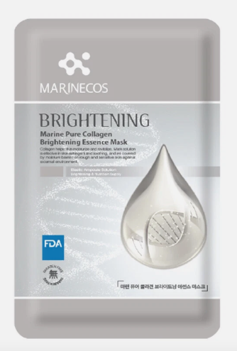 Marine Pure Collagen Brightening Essence Mask 5packs