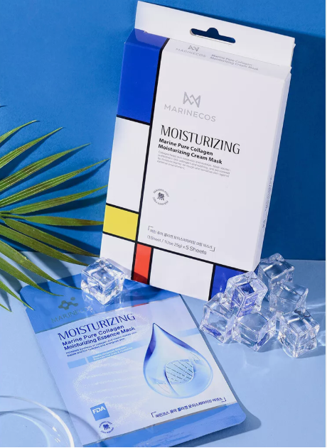 Marine Pure Collagen Moisturizing Essence Mask 5packs