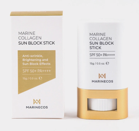 Marine Collagen Sun Block Stick SPF50+ PA++++ 15g Plant-Based